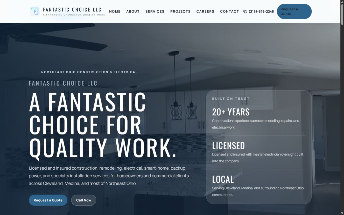 Fantastic Choice LLC website homepage